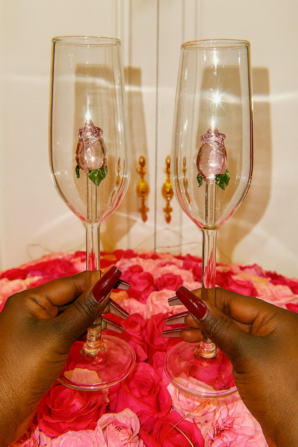 Rose Elegance Champagne Glass