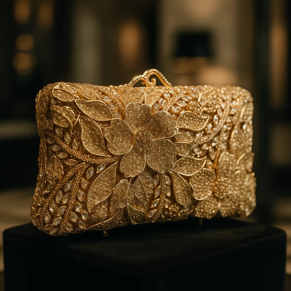 Tangled Couture Golden Clutch