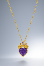 Royal Crown Heart Necklace