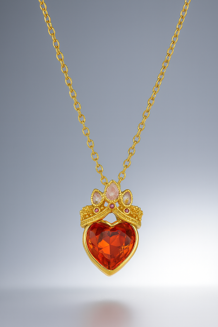Royal Crown Heart Necklace