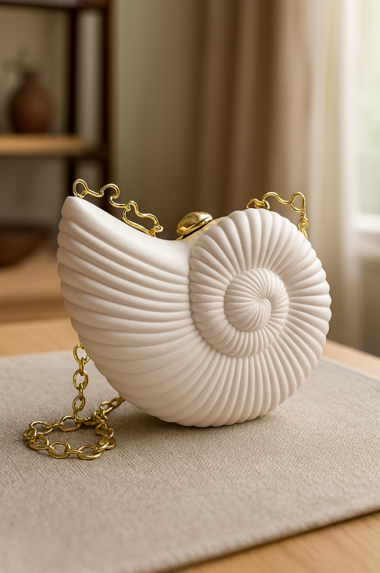 Coral Kingdom Shell Clutch